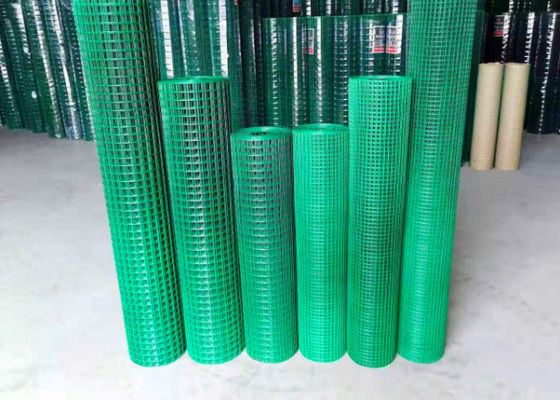o fio revestido plástico verde do comprimento de 18m que cerca o Pvc dos painéis revestiu o fio Mesh Rolls