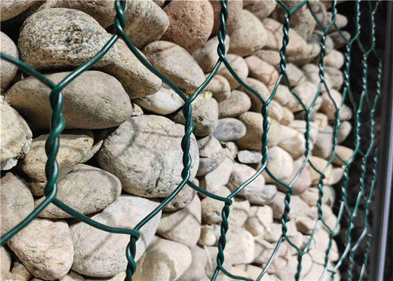 O PVC da longa vida revestiu o fio sextavado Mesh Hot Dip Galvanized 80*100mm