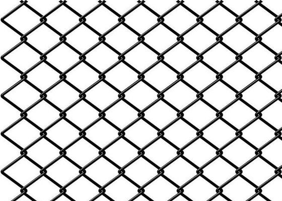 O PVC preto revestiu Diamond Chain Link Fence
