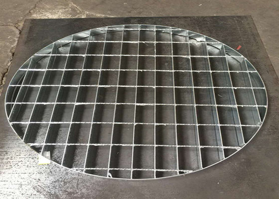 Tampa de câmara de visita exterior do metal que raspa a grelha galvanizada circular de 25*3mm