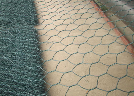 Fio Mesh Zinc Aluminum Alloy da parede de Gabion do tratamento da corrediça do rio 80mm*100mm
