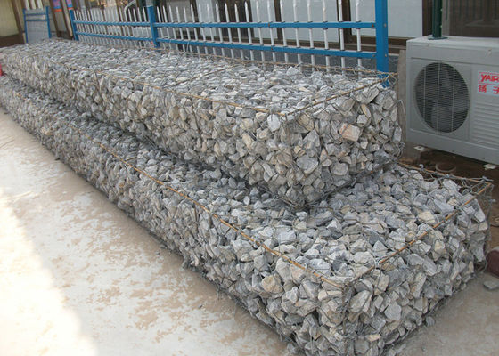 2.7mm impermeáveis	Fio galvanizado Mesh For Gabion Baskets de Gabion