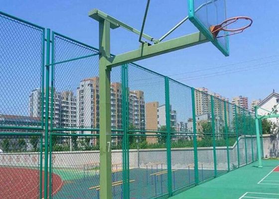 cerco da estrada de Diamond Chain Link Fence For da altura do mergulho quente 6FT de 4.0mm