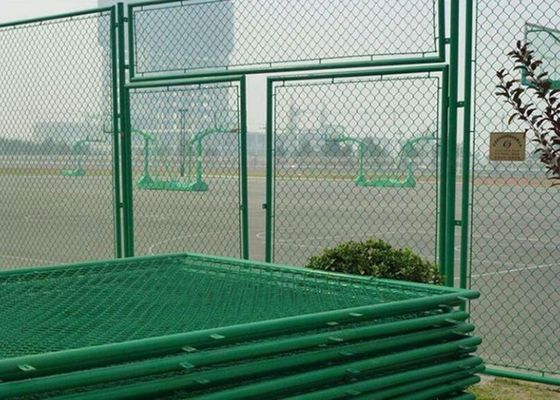 cerco da estrada de Diamond Chain Link Fence For da altura do mergulho quente 6FT de 4.0mm