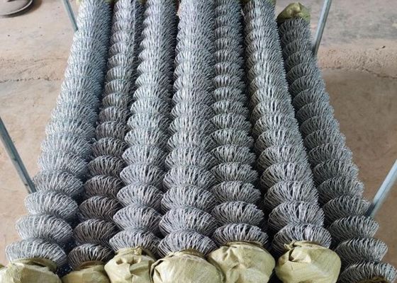 o Pvc de 3.0mm revestiu a borda galvanizada de With Knuckle Twist da cerca do elo de corrente