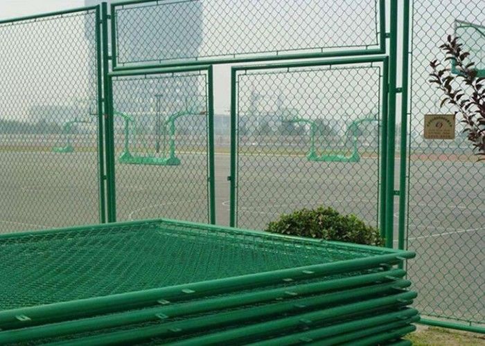 cerco da estrada de Diamond Chain Link Fence For da altura do mergulho quente 6FT de 4.0mm